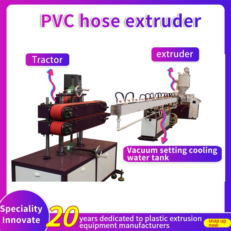 PVC Plastic flexible tube extruder